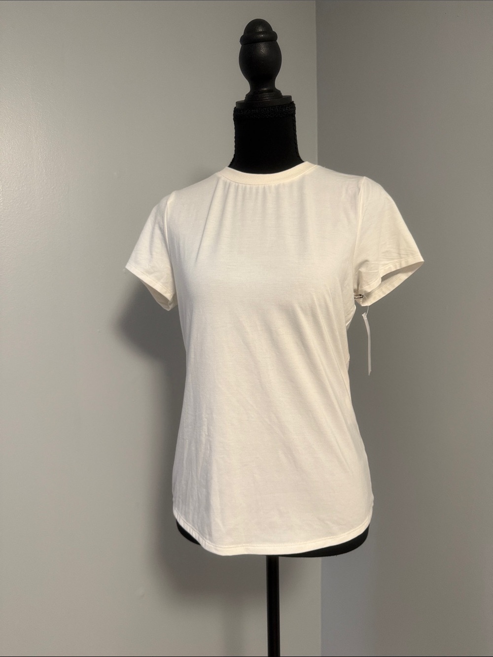 Classic Women's White Crewneck Tee